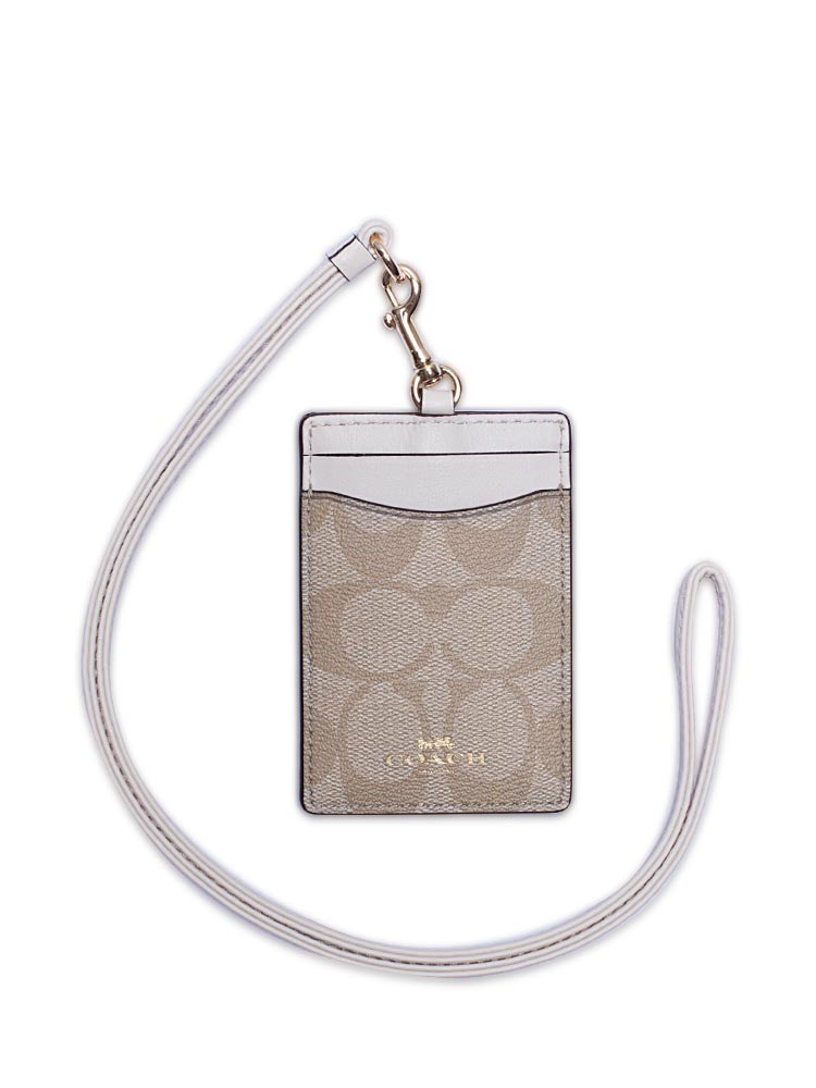 63274 Signature ID Lanyard Light Khaki Chalk