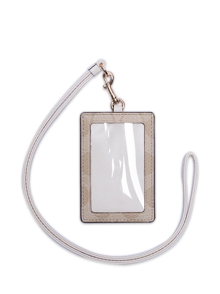 63274 Signature ID Lanyard Light Khaki Chalk