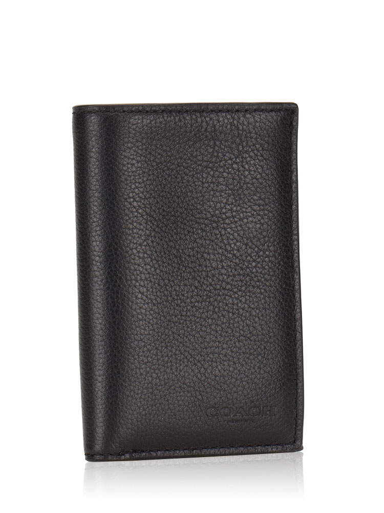 Men 23845 Trifold Sport Calf Wallet Black