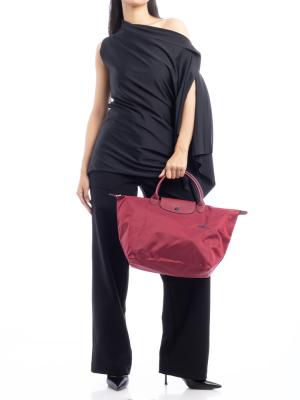 Le Pliage Club Medium SH Garnet Red