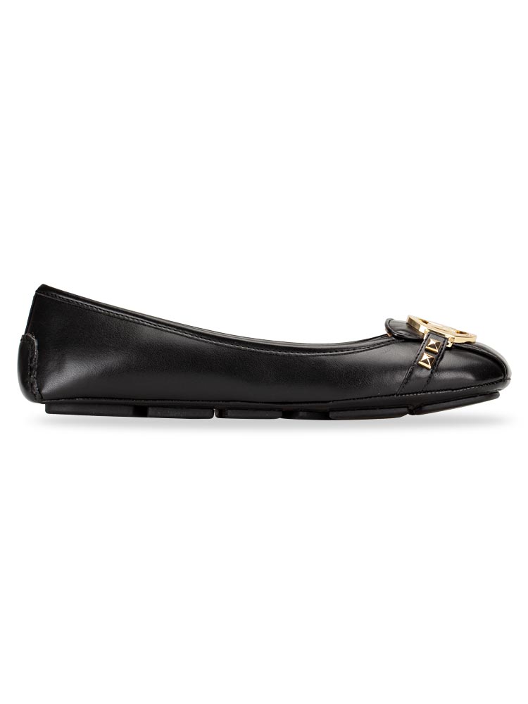 Fulton Stud Leather Flats Black Sz 6.5