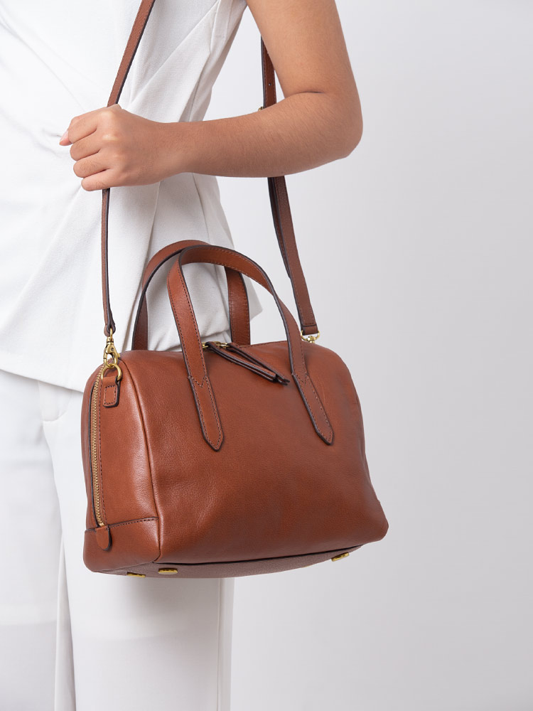 SHB1978210 Sydney Leather Satchel Medium Brown