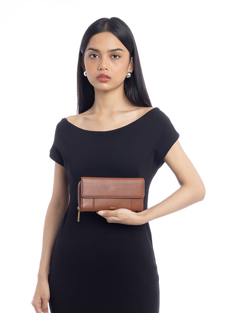 SWL3009210 Jori Flap Wallet Medium Brown