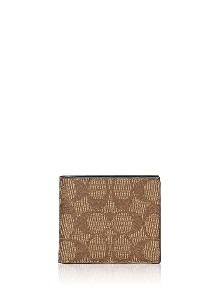 Men 66551 Signature ID Billfold Wallet Tan