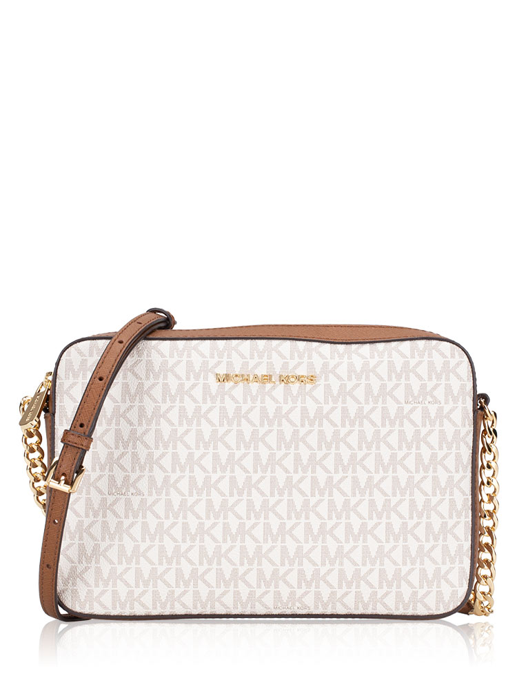Jet Set Item Signature Large Crossbody Vanilla 