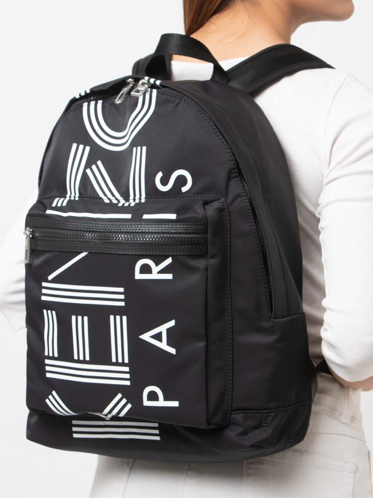 Logo Large Backpack Black