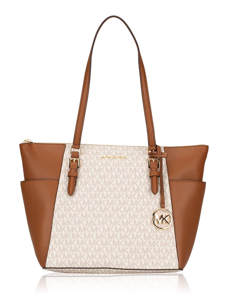 Signature Charlotte Large Zip Tote Vanilla Luggage