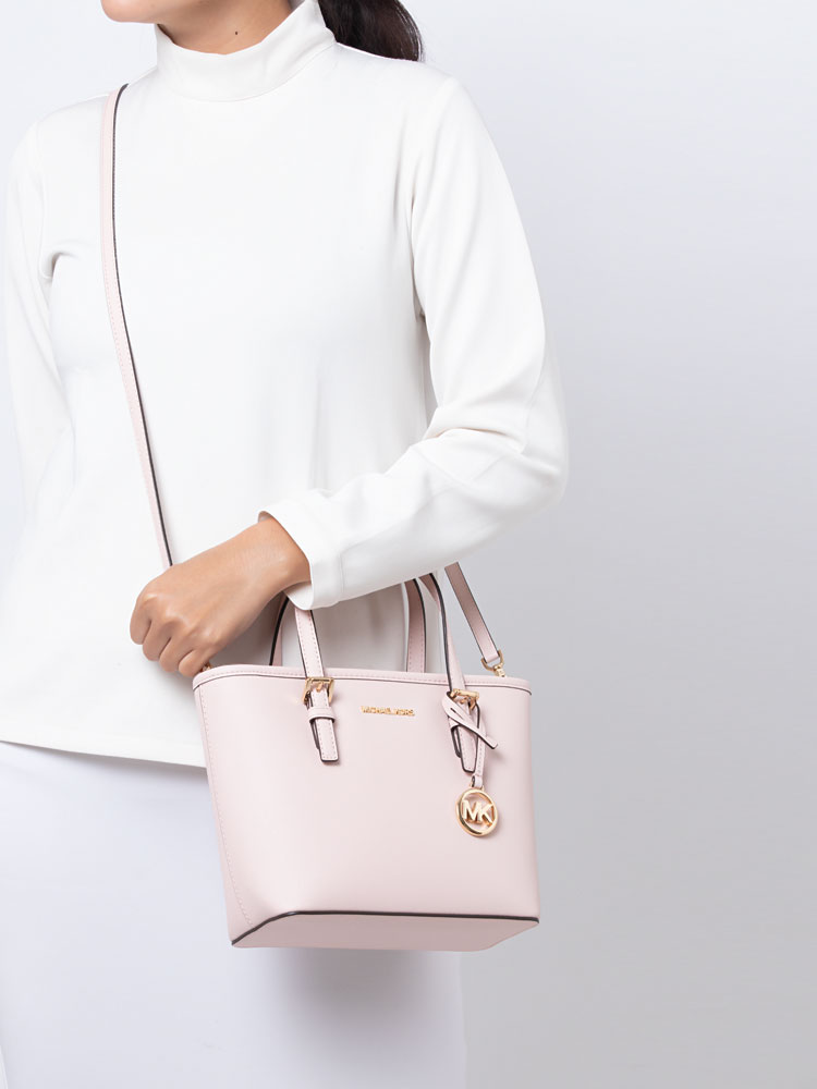 Jet Set Travel Xs Carryall Zip Tote Powder Blush