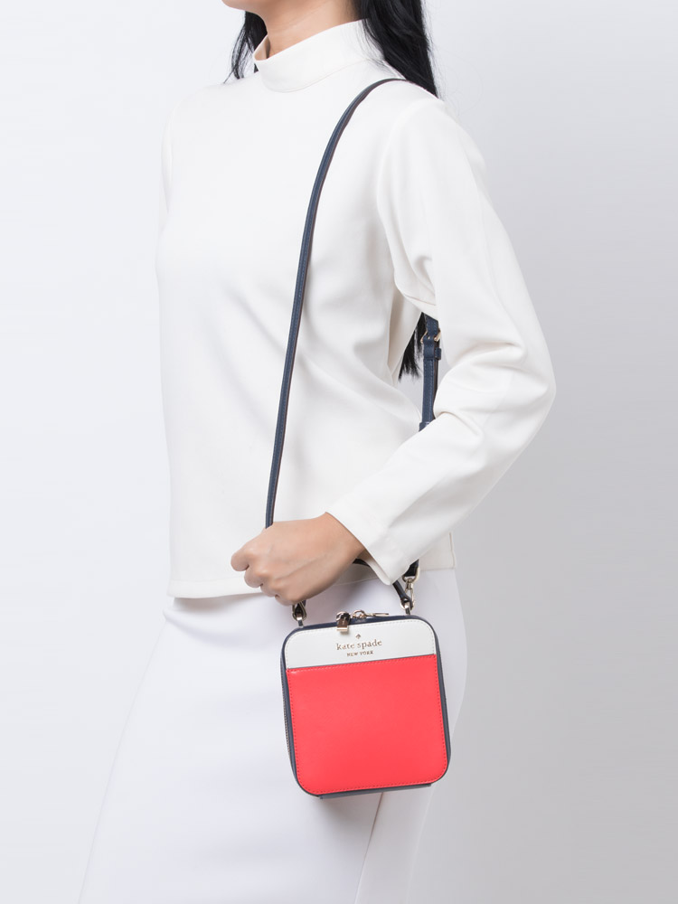 Daisy Colorblock Vanity Crossbody Red Multi