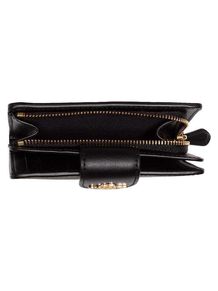 C0082 Signature Medium Corner Zip Wallet Brown Black