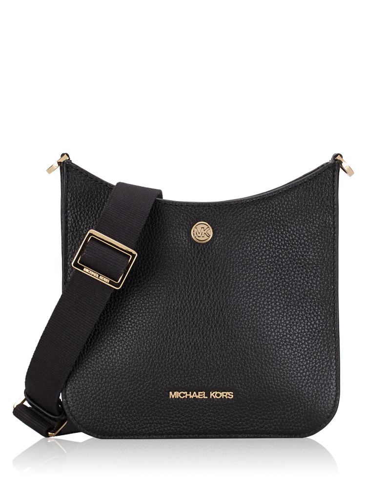 Briley Small Leather Messenger Black