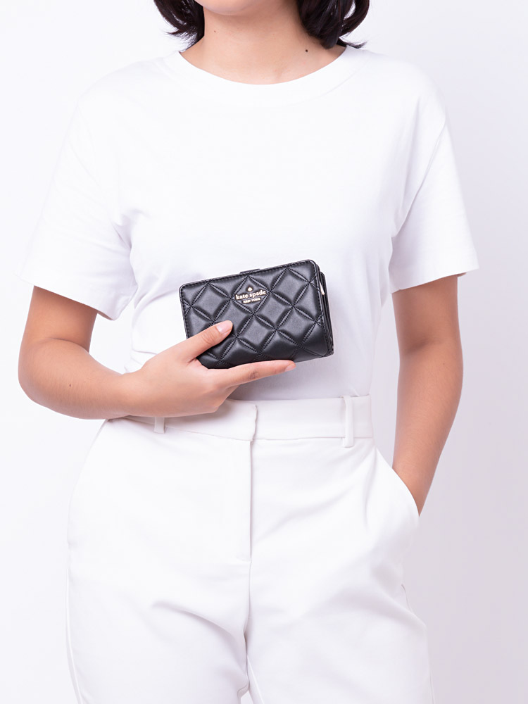 Natalia Medium Compact Bifold Wallet Black