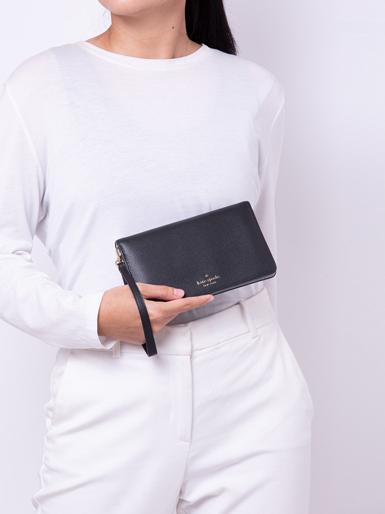 Darcy Medium Clutch Wallet Wristlet Black