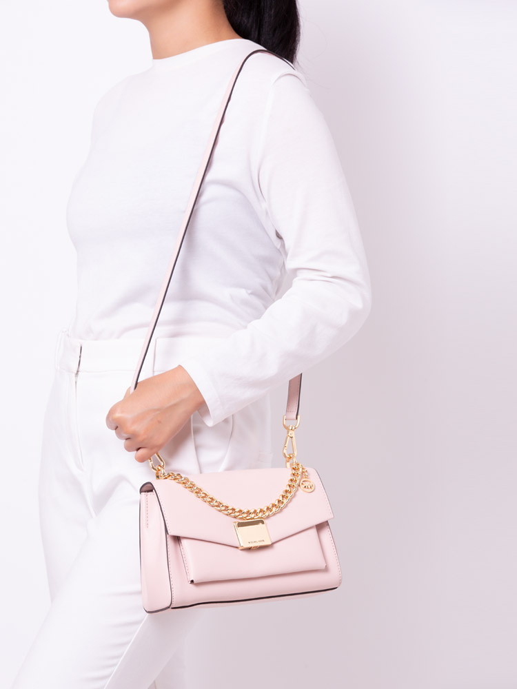 Lita Medium Shoulder Bag Powder Blush