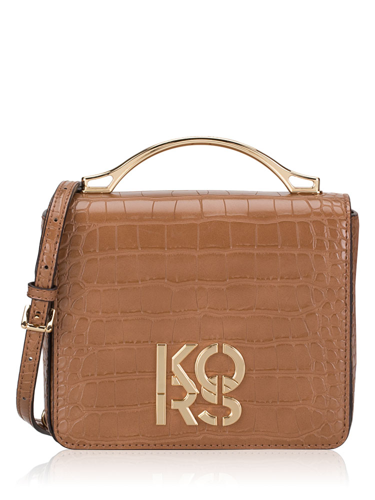 Small Crocodile Embossed Convertible Crossbody Luggage