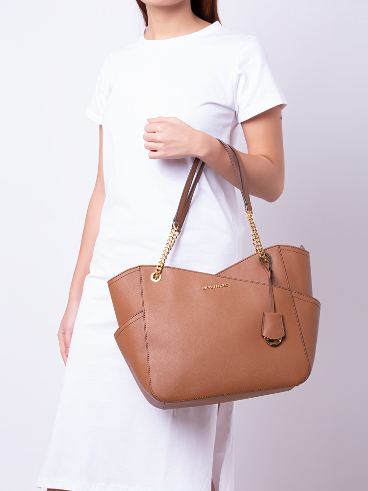 Jet Set Travel Large X Chain Shoulder Tote Luggage