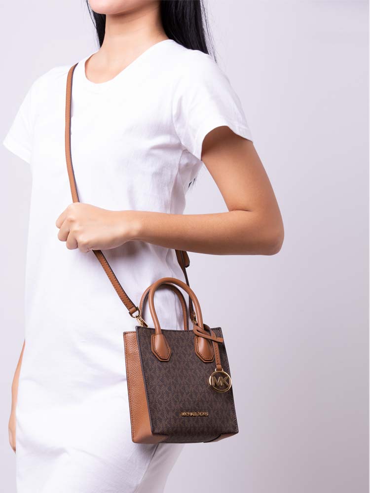 Mercer Signature XS NS Shopper Crossbody Brown