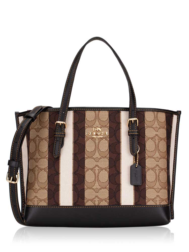 C4086 Signature Jacquard Stripes Mollie 25 Khaki Black Multi