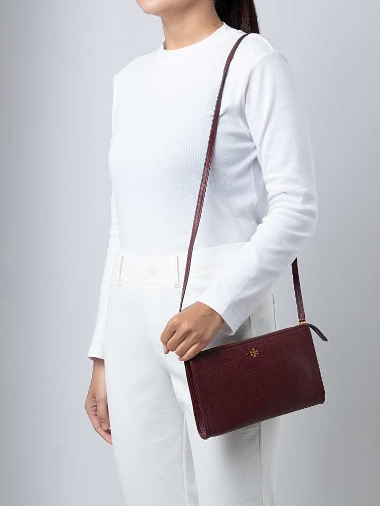 Blake Slim Crossbody Claret