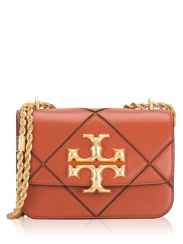 Eleanor Diamond Quilt Small Convertible Shoulder Bag Roasted Habanero