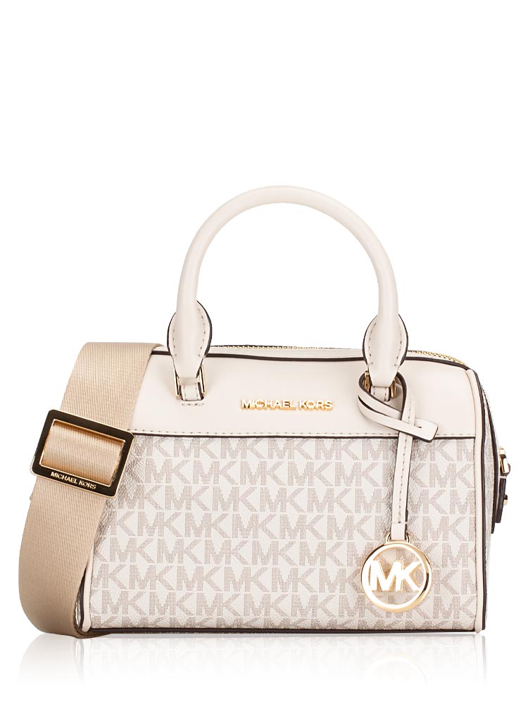 Signature XS Duffle Crossbody Light Cream Multi