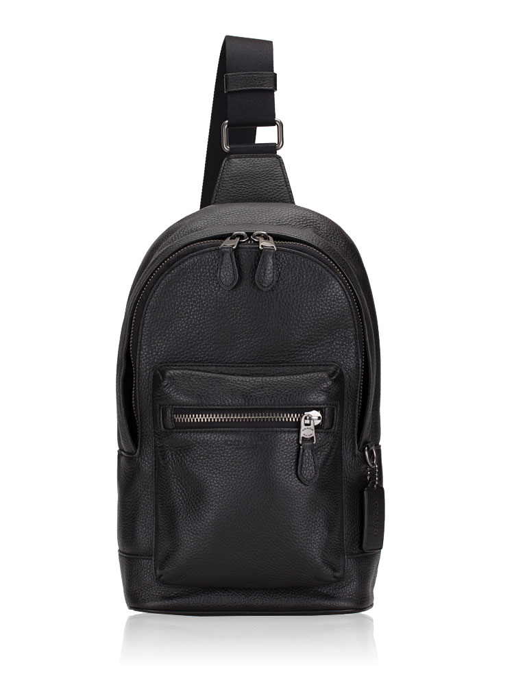 Men 2540 Pebble Leather West Pack Black