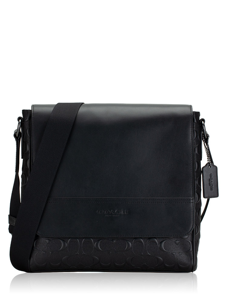Men 4006 Signature Houston Map Bag Black