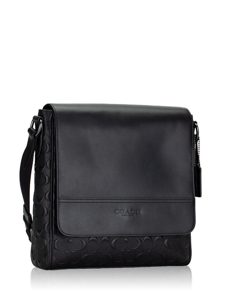 Men 4006 Signature Houston Map Bag Black