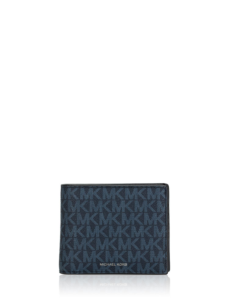 Men Signature Cooper Billfold Passcase Wallet Admiral Pale Blue