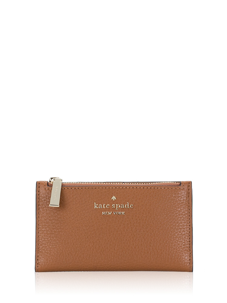 Leila Small Slim Bifold Wallet Warm Ginger