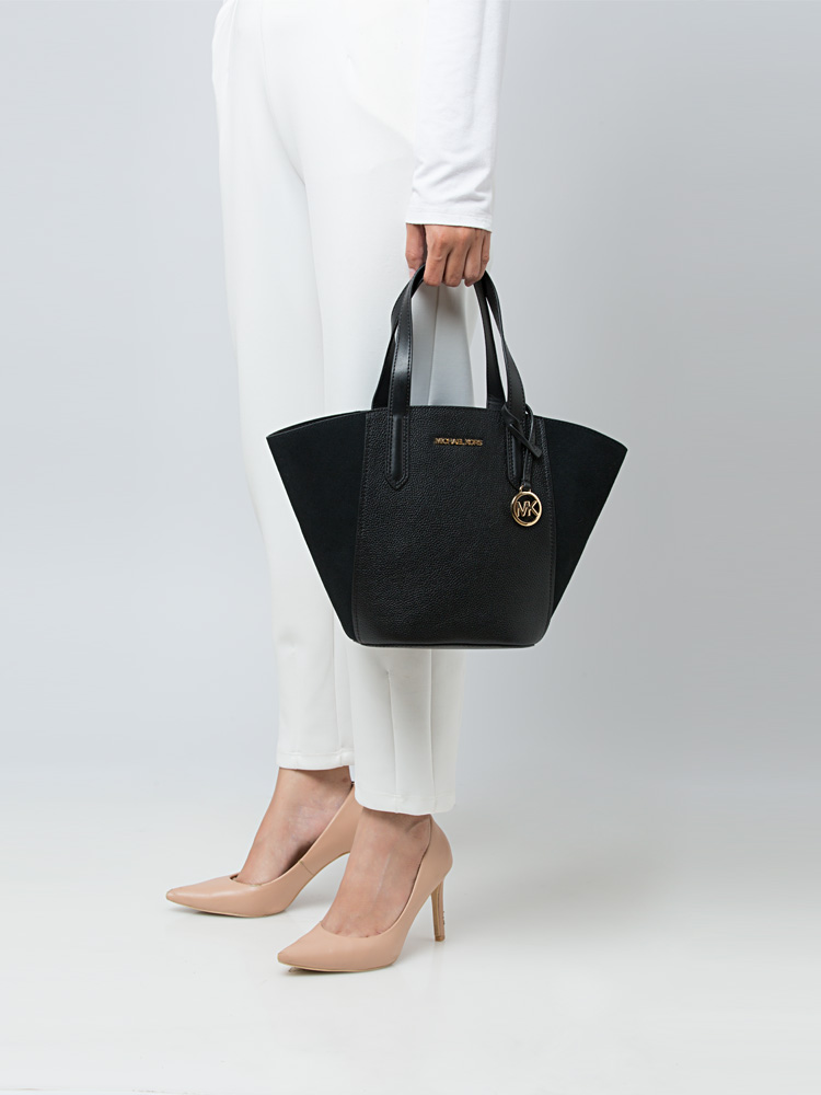 Portia Small Tote Black
