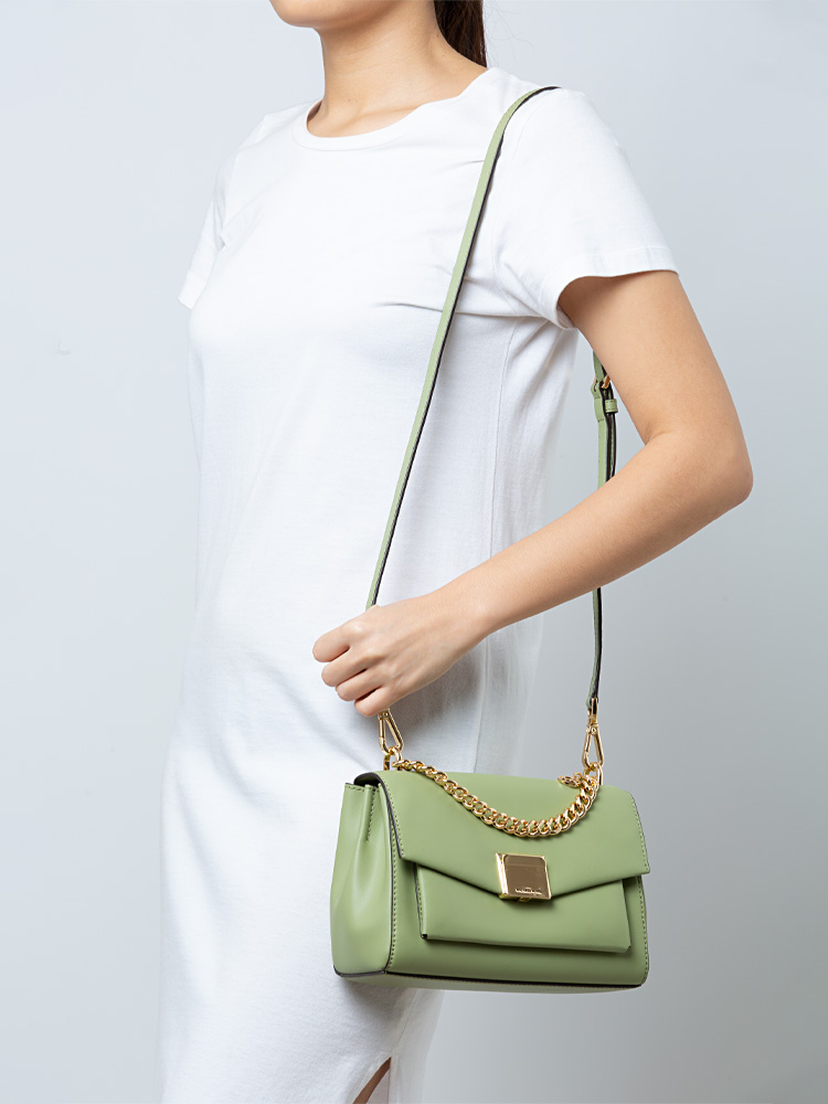 Lita Medium Shoulder Bag Light Sage