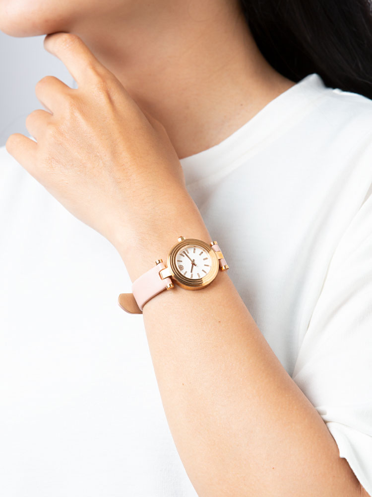 TBW9008 Classic T Leather Strap Pink