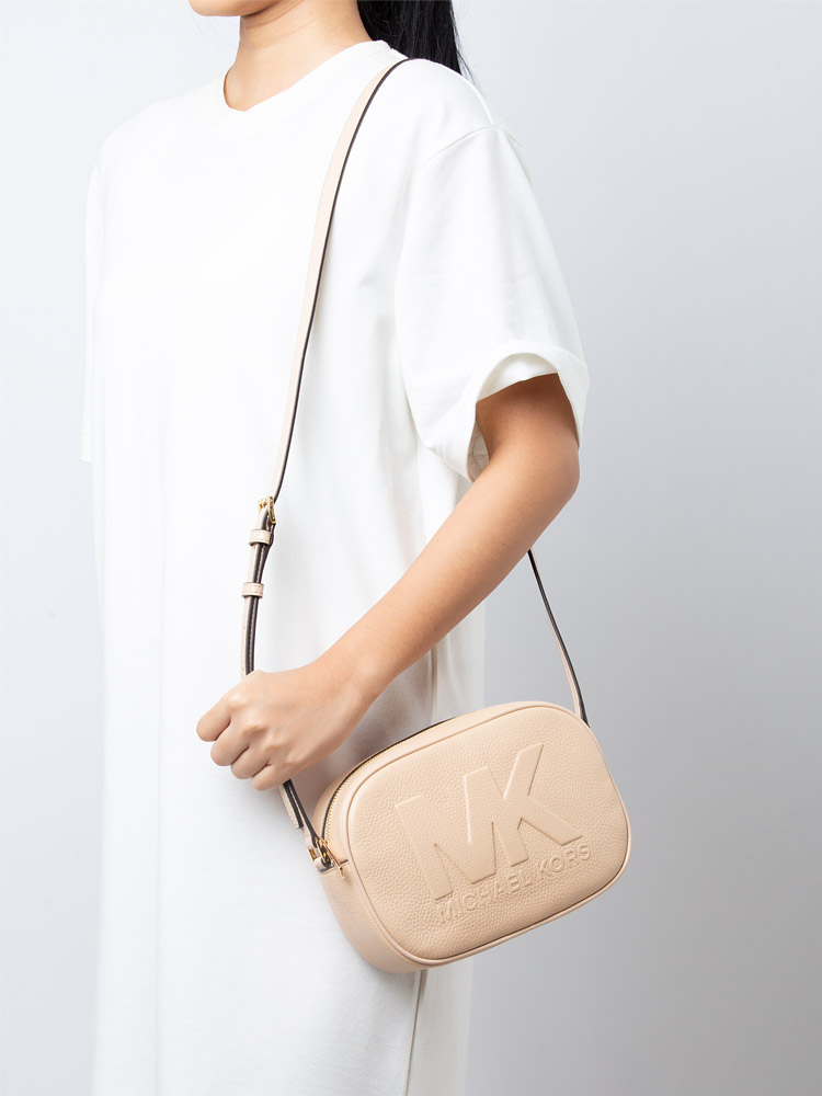 Jet Set Travel Medium Oval Camera Crossbody Buff