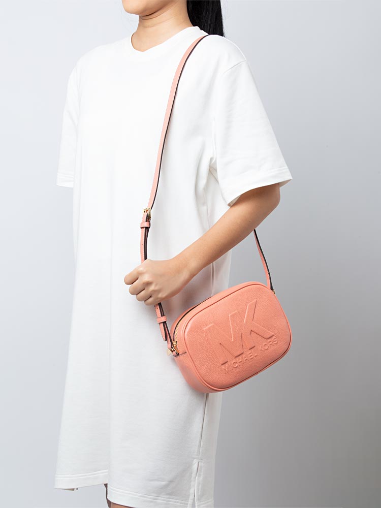Jet Set Travel Medium Oval Camera Crossbody Sherbert
