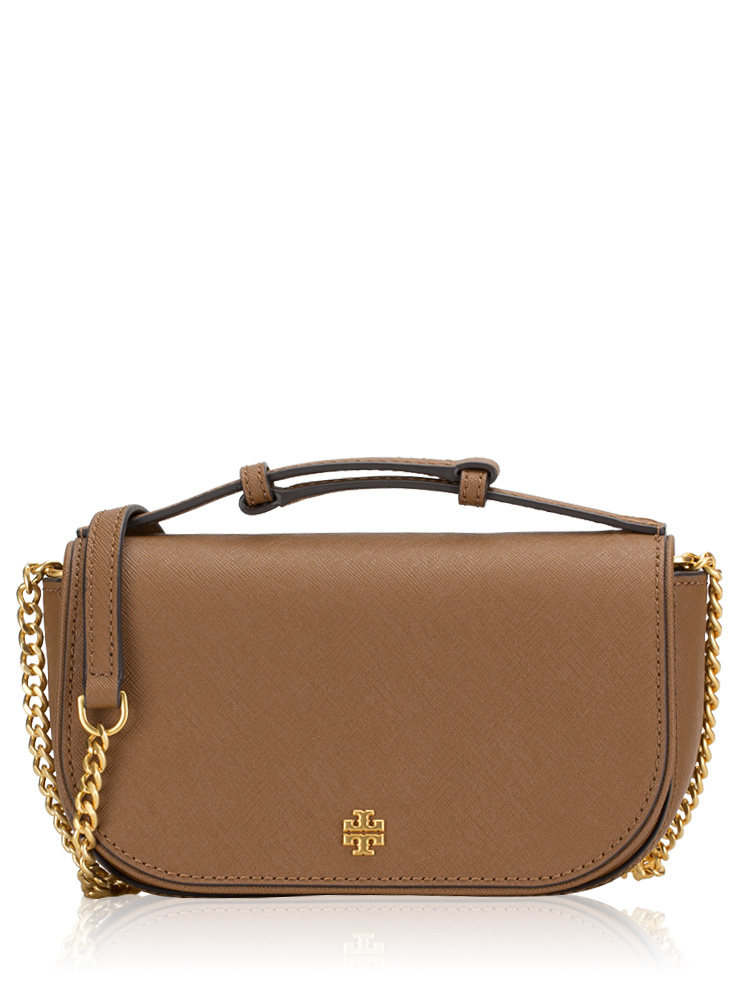 Emerson Saffiano Top Handle Crossbody Moose