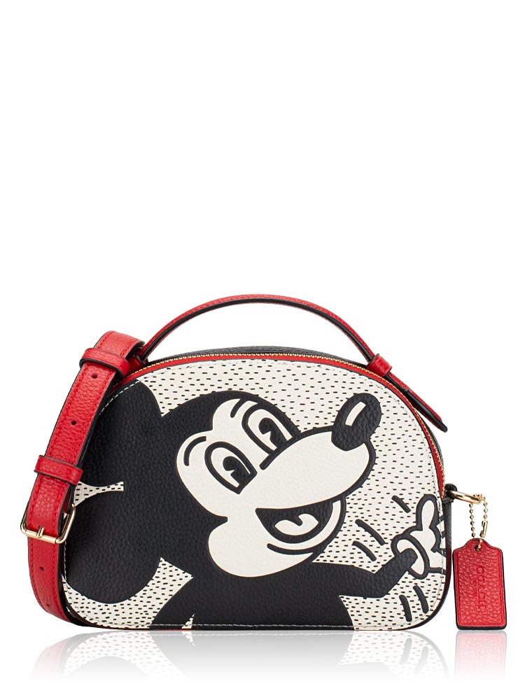 C7234 Disney Mickey Mouse X Keith Haring Serena Satchel Chalk Multi
