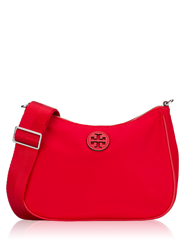 Nylon Web Mini Hobo Brilliant Red