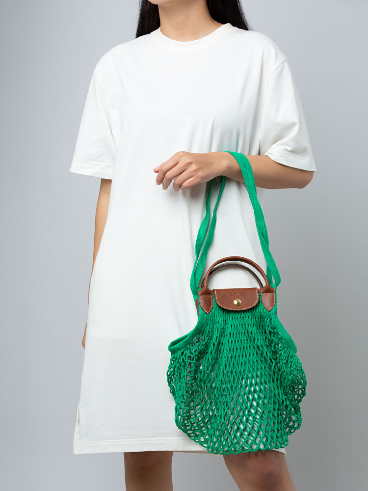 Le Pliage Filet Top Handle Vert
