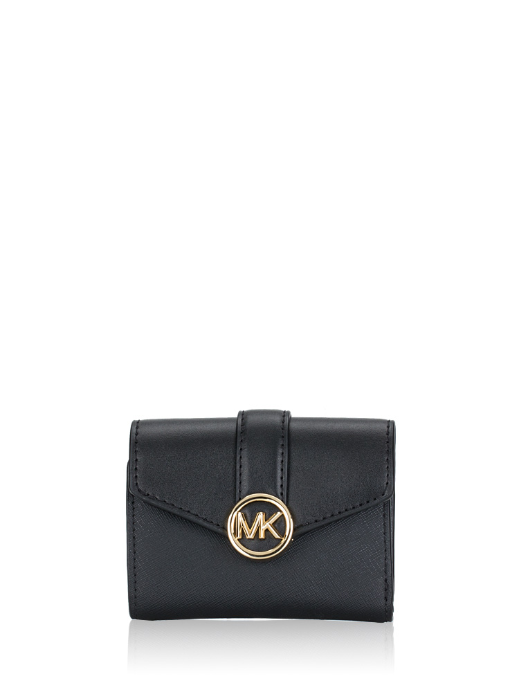 Carmen Medium Flap Billfold Wallet Black