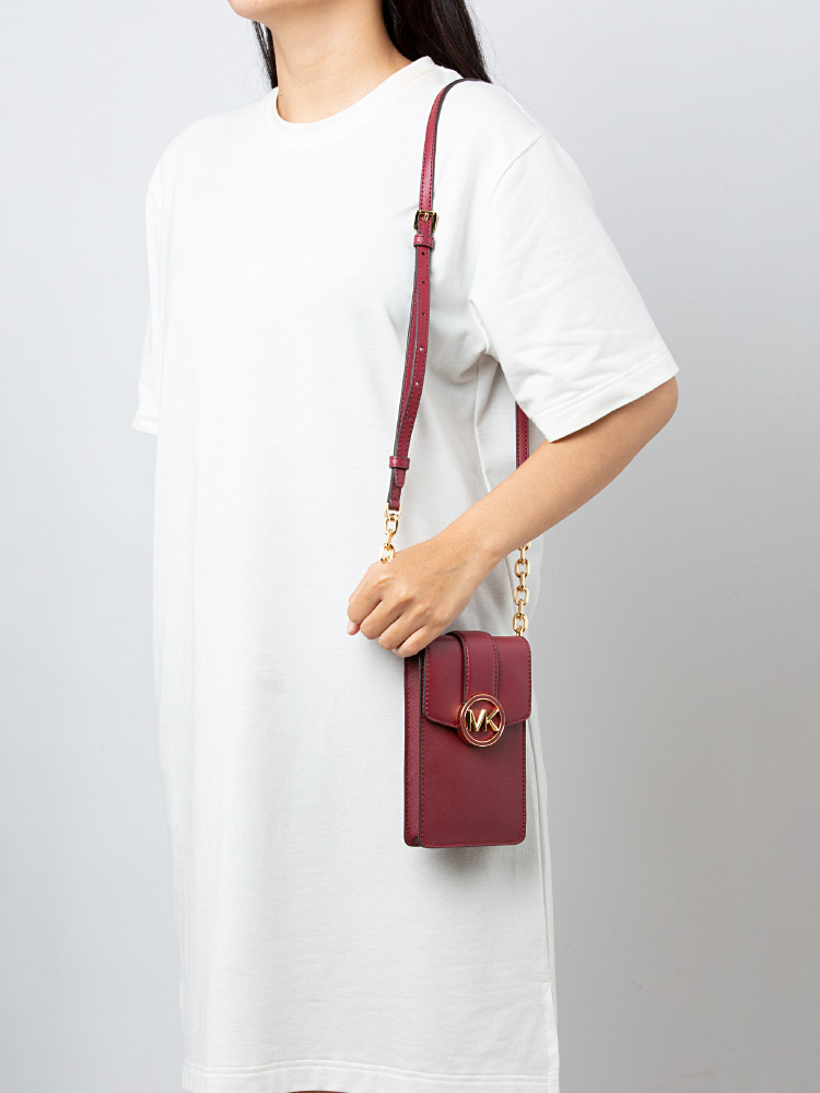 Carmen Small Flap Phone Crossbody Mulberry