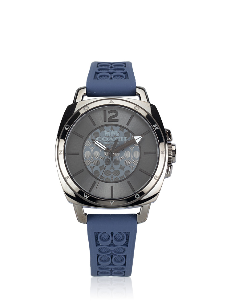 14503978 Signature Boyfriend Rubber Watch Purple