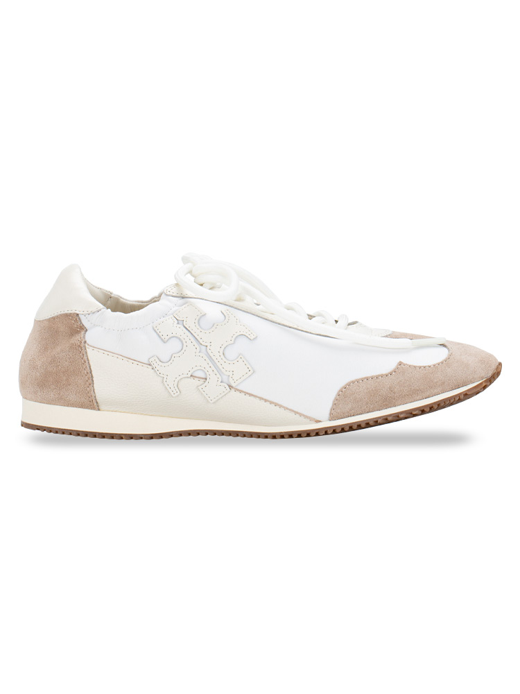 Tory Nylon Sneakers New ivory Cerbiatto Sz 6.5
