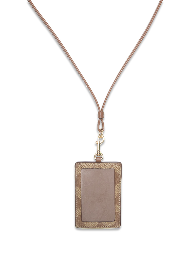 63274 Signature ID Lanyard Khaki Saddle