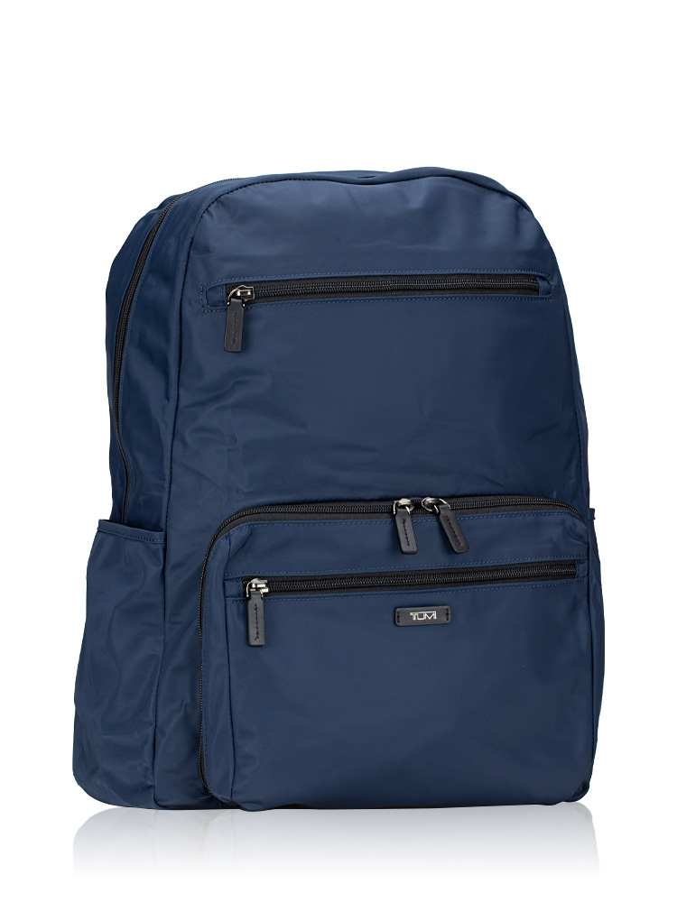 Nylon Packable Backpack Navy Blue