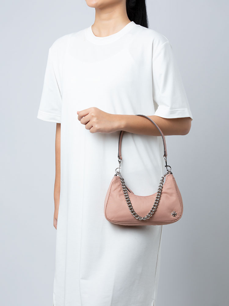 Mercer Nylon Small Shoulder Bag Mallow
