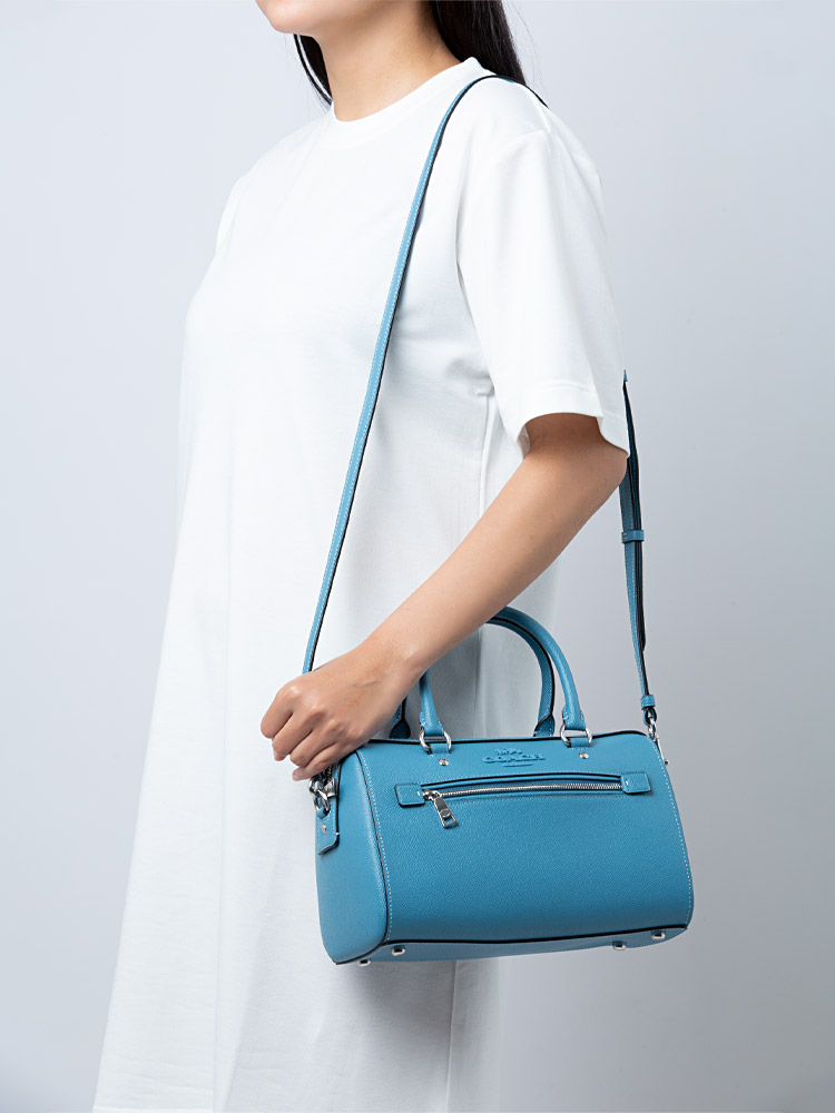 CC143 Crossgrain Rowan Satchel Pacific Blue Silver