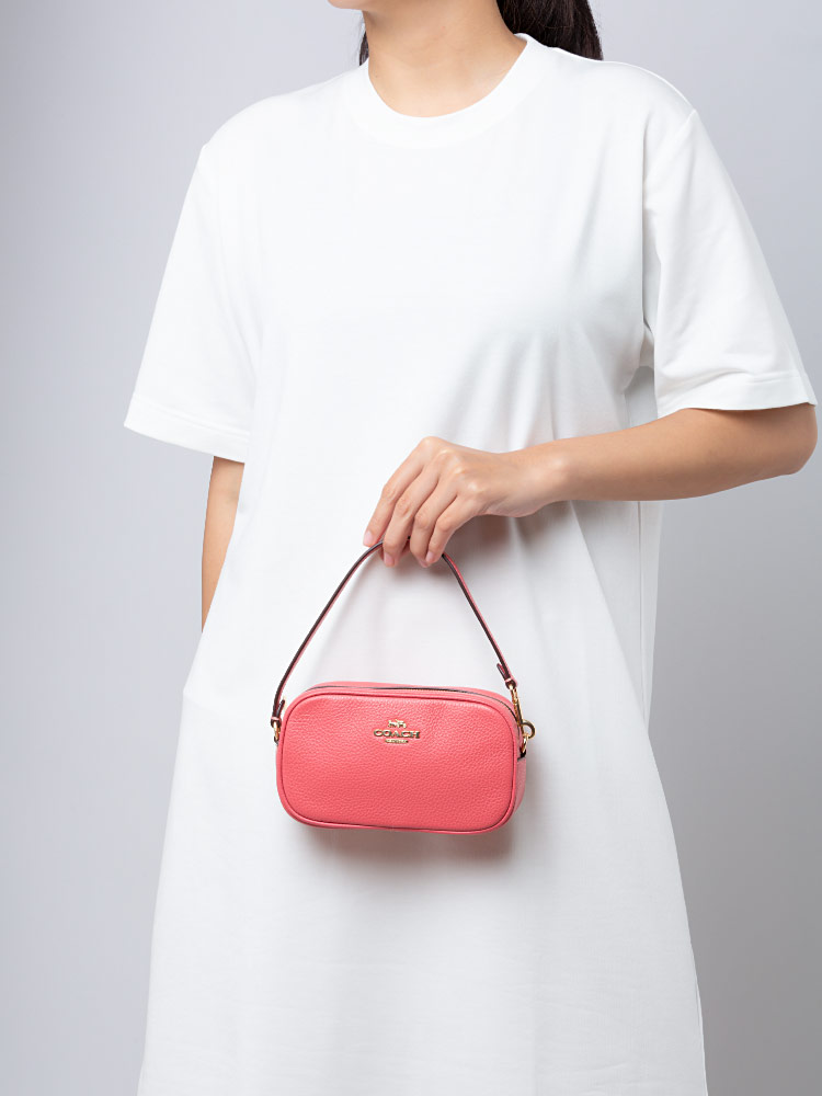 C9932 Jamie Leather Wristlet Watermelon