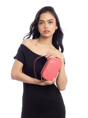 C9932 Jamie Leather Wristlet Watermelon