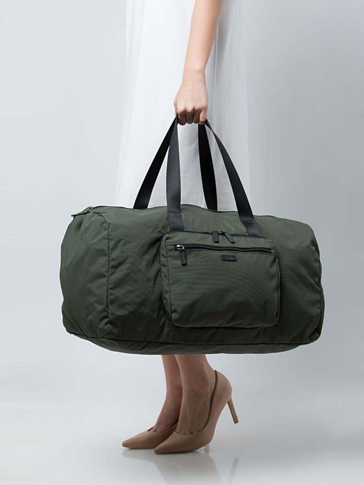 Men Packable Duffle Zip Travel Army